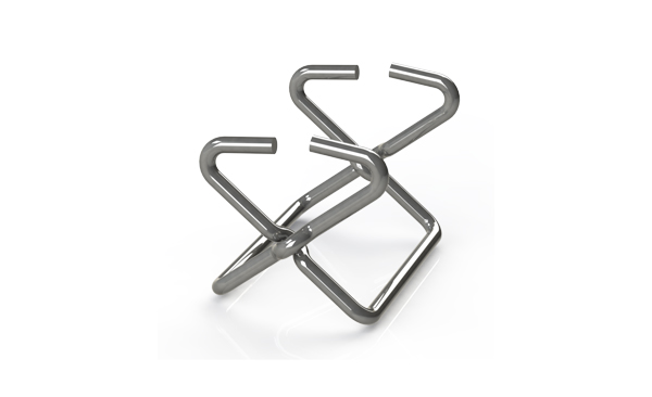 Brick lining refractory system with stainless steel anchors